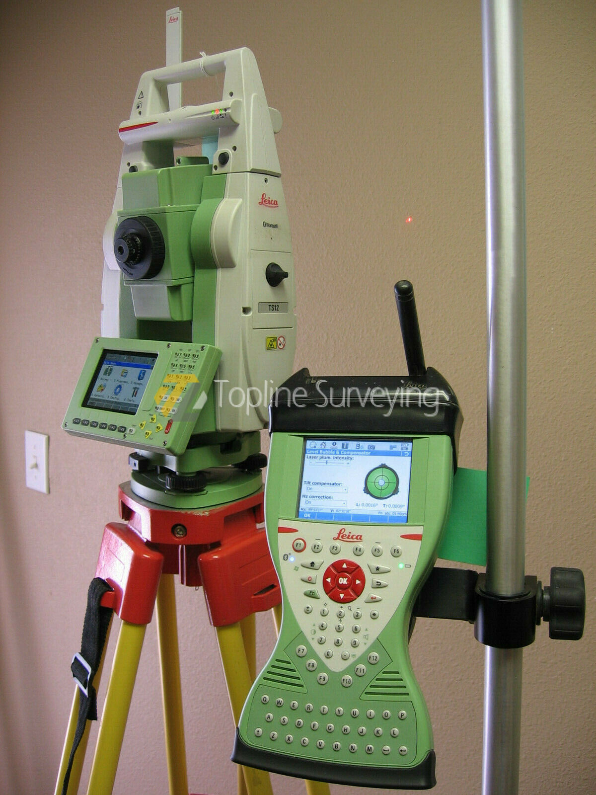 LEICA TS12 P 3 R400 ROBOTIC TOTAL STATION CS15 RH16