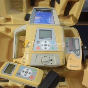 Topcon Dual Slope Rotary Laser Model RL 100-2S Remote RC-400 Detector LS-80L