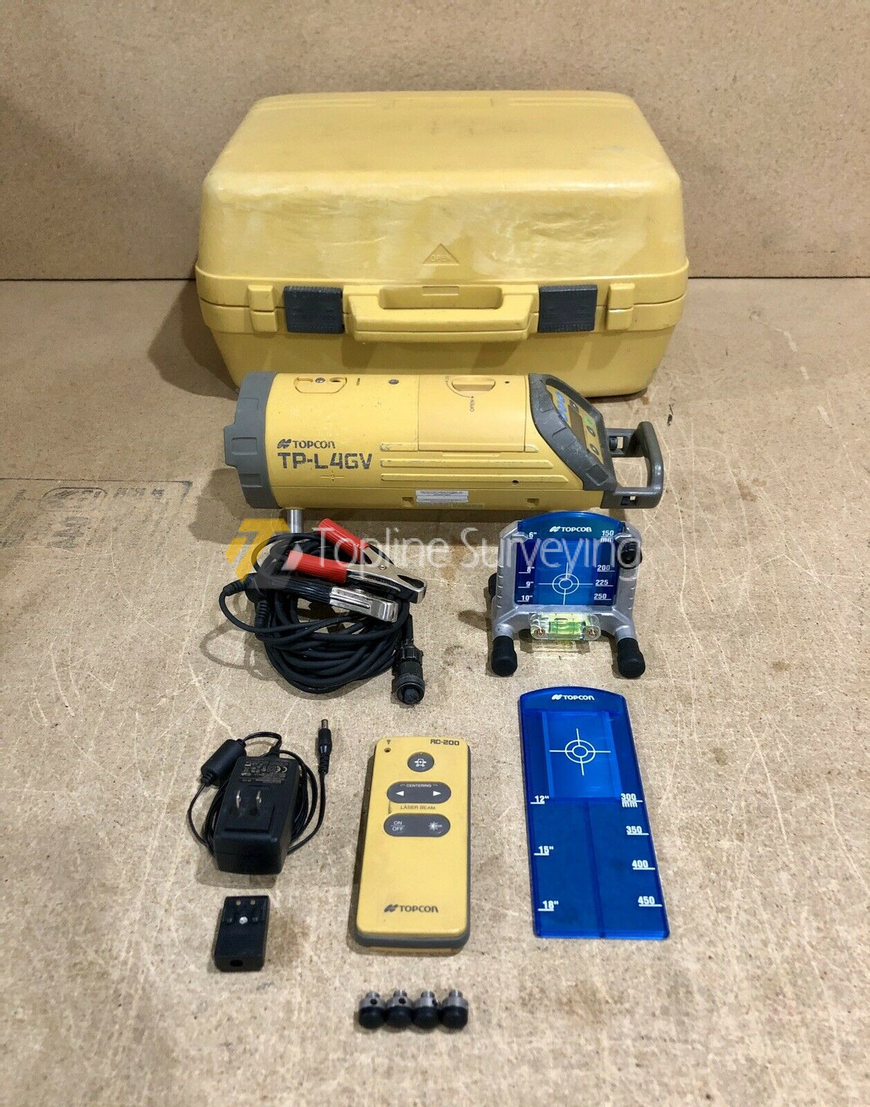 Topcon TP-L4GV Green Beam LED Plumb Alignment Pipe Laser