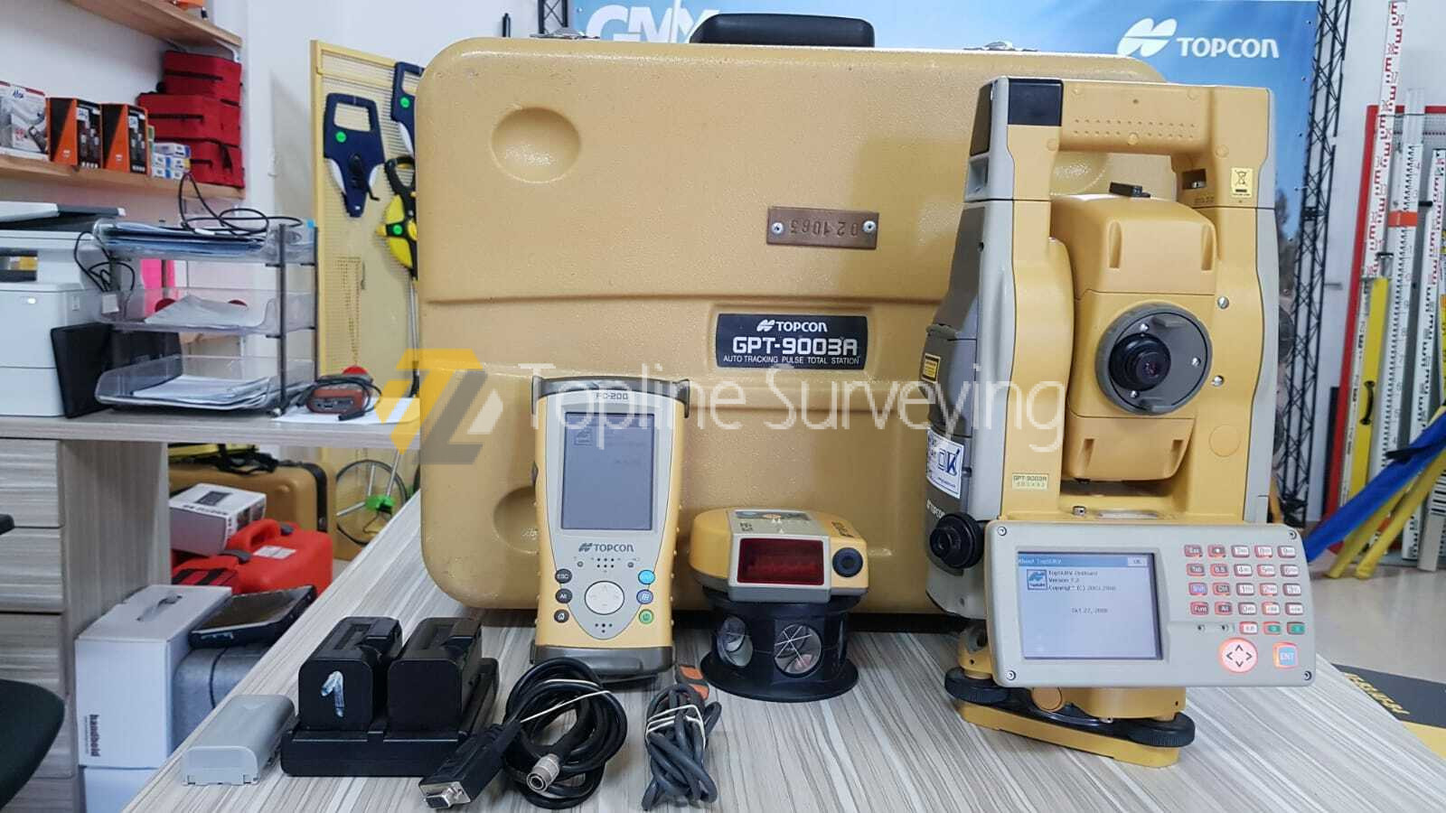 Topcon total station GPT 9003A + FC200 + RC3